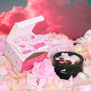 Vela flor mágica de cristal los amantes