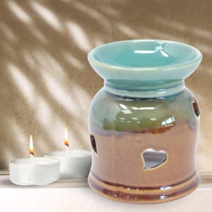 Quemador rústico corazones efecto mar